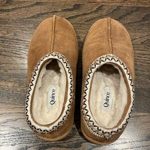 Quince fur lined slippers